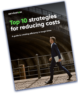 ServiceNow - Top 10 strategies for reducing costs